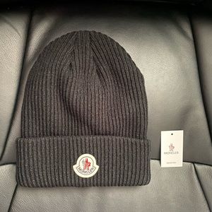 Moncler Black Beanie 